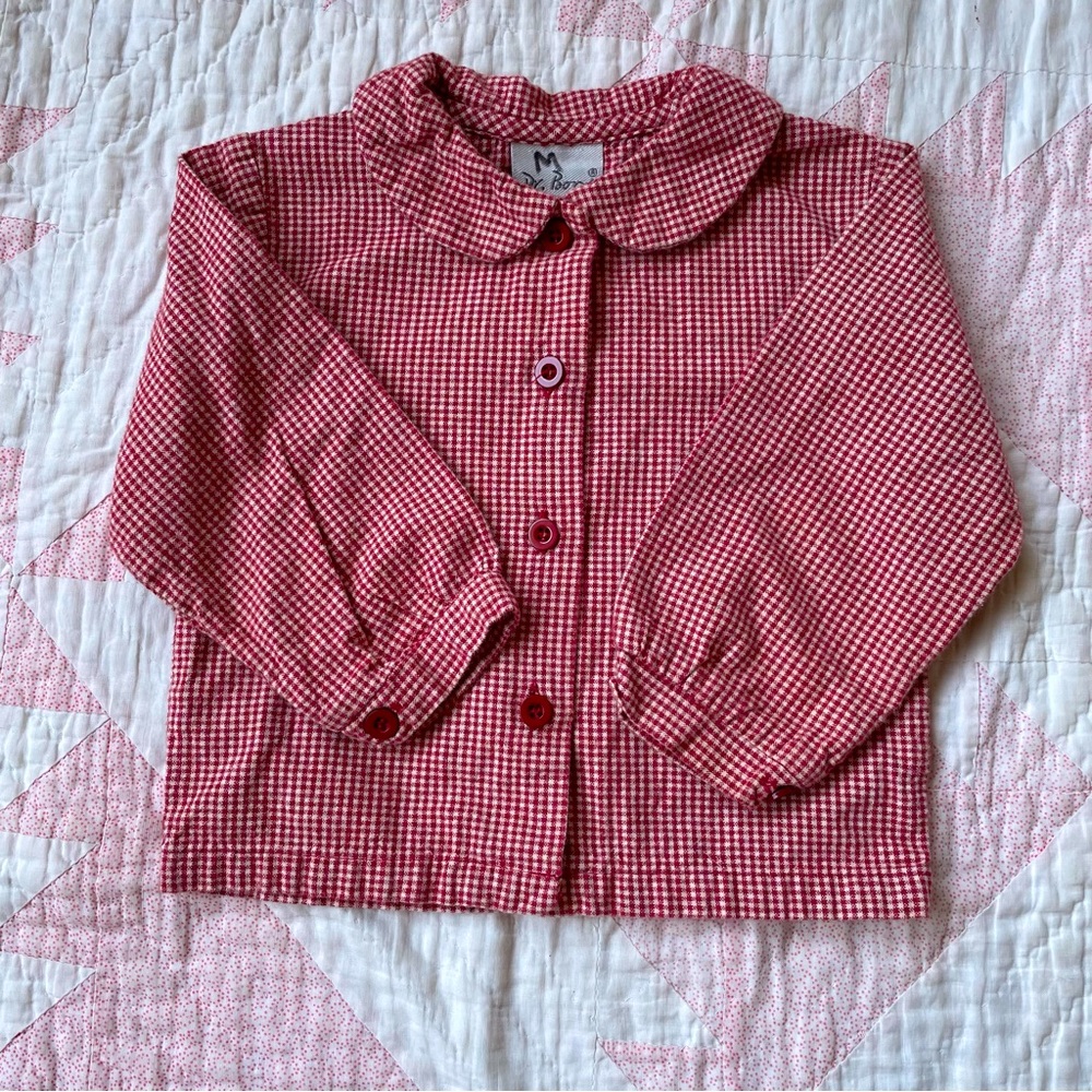 Gingham toddler jacket
